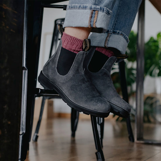 Blundstone 1910 Unisex Chelsea Boot Steel Grey Suede Abicus