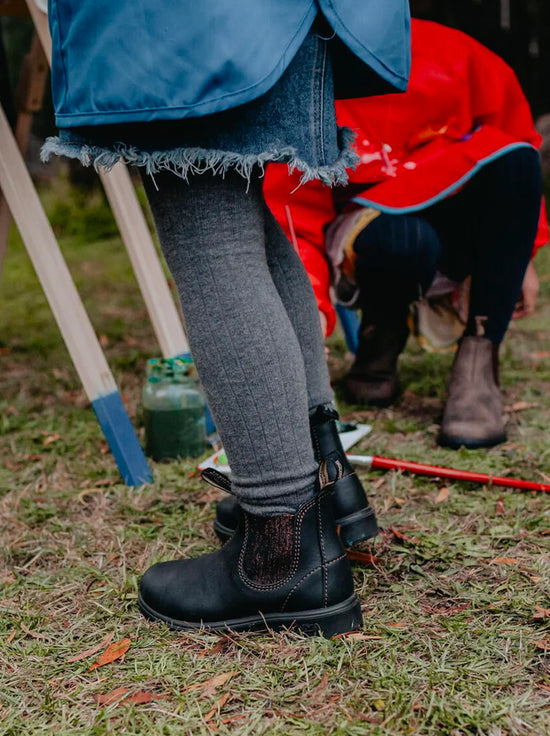 Blundstone - 1992 Kids Chelsea Boot - Black / Gold Glitter