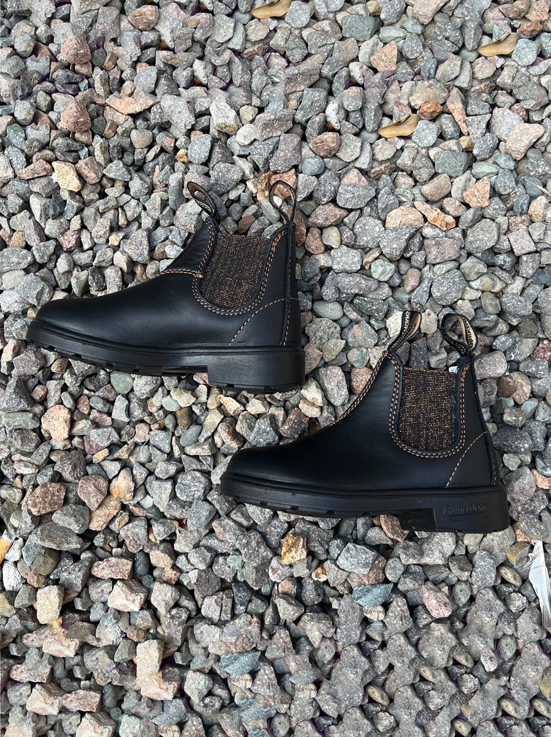 Blundstone - 1992 Kids Chelsea Boot - Black / Gold Glitter