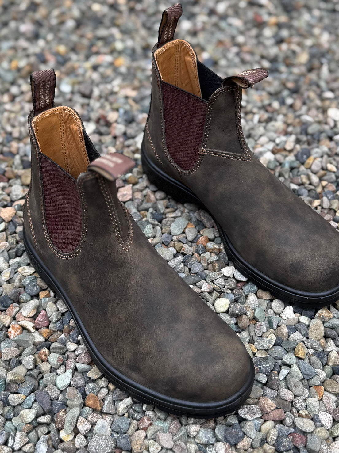 Blundstone - 585 Unisex Chelsea Boot - Rustic Brown Abicus Blundstone - 585 Unisex Chelsea Boot - Rustic Brown Abicus
