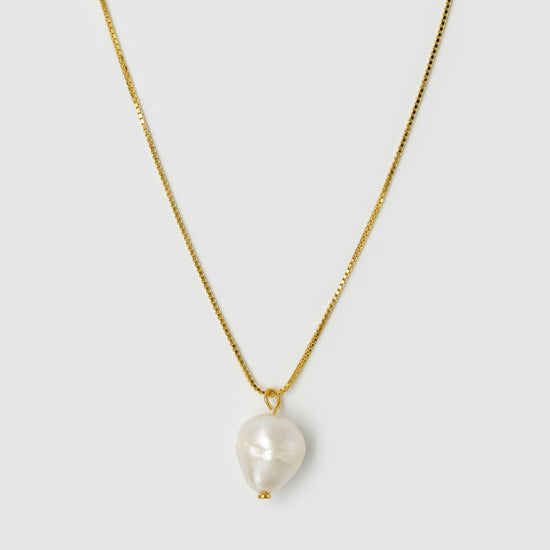Brie Leon - Lila Pearl Pendant Necklace - Gold