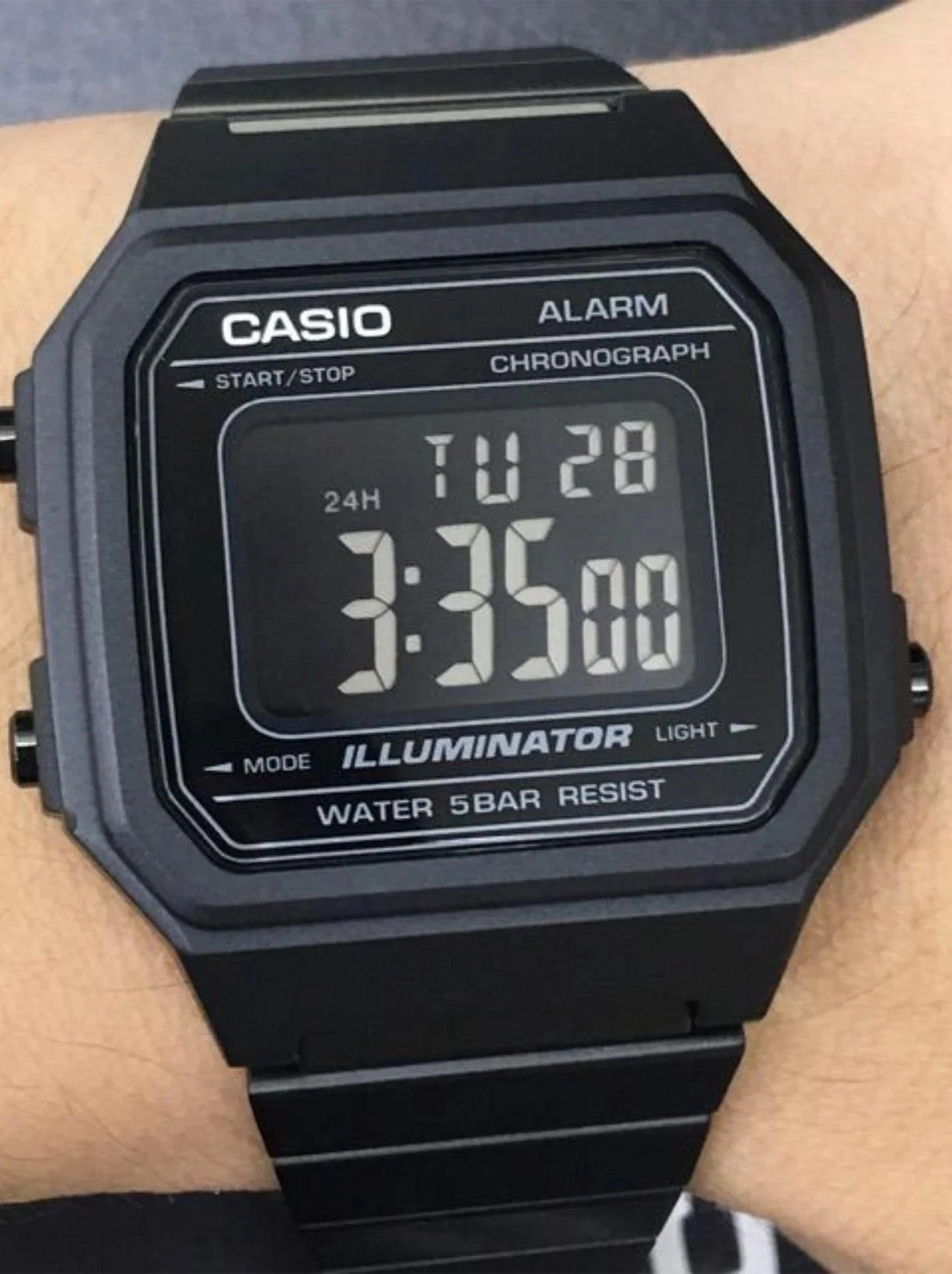 Casio - Vintage Digital Watch - Black (B650WB-1B)