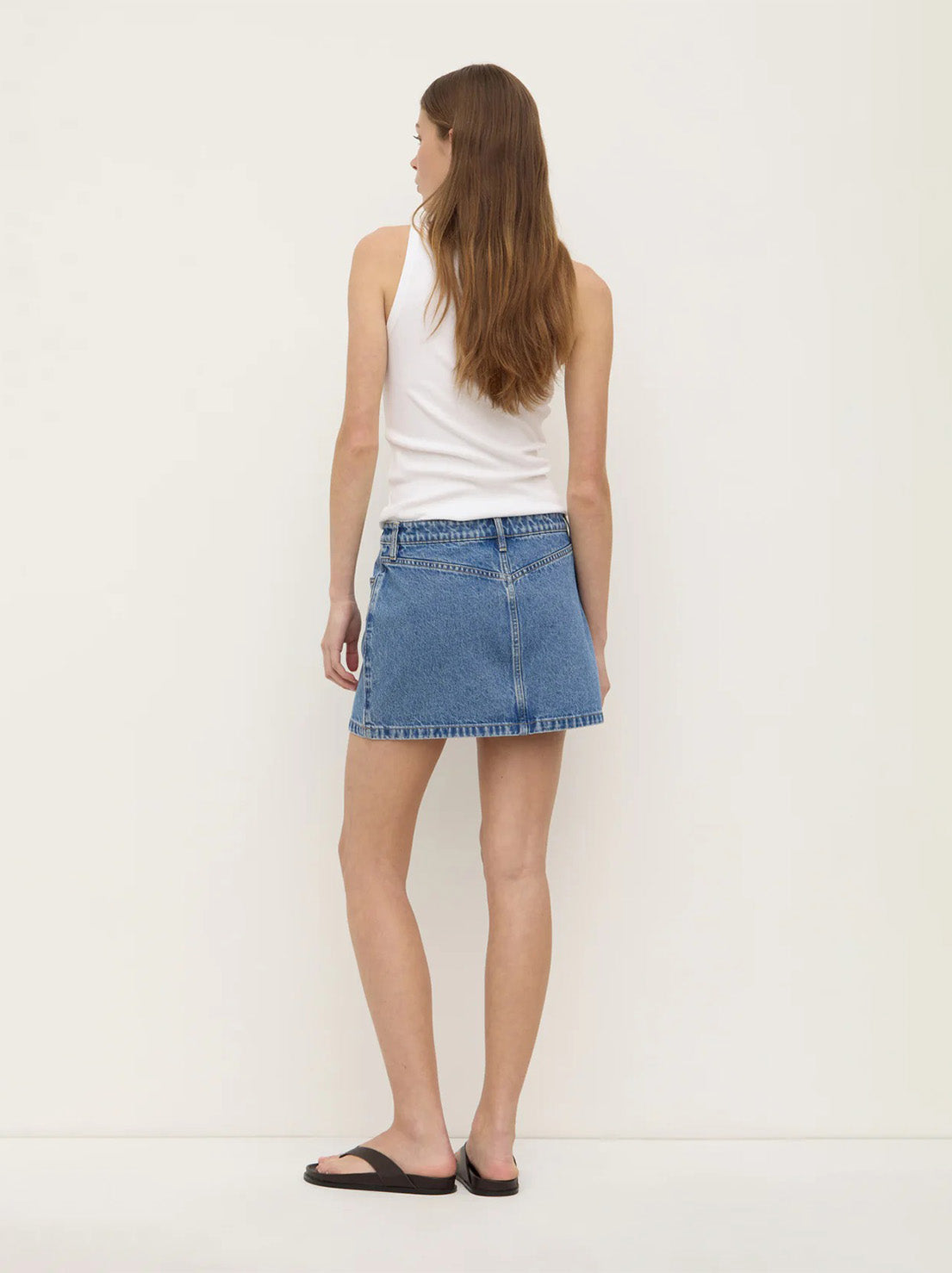 Assembly - Callista Denim Mini Skirt - Dark Stone