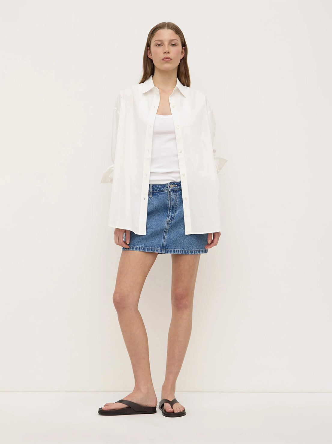 Assembly - Callista Denim Mini Skirt - Dark Stone
