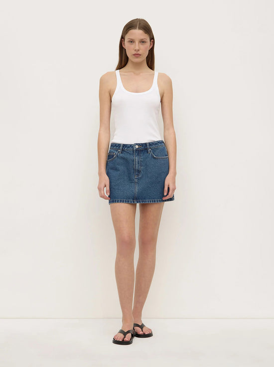 Assembly - Callista Denim Mini Skirt - Dark Stone
