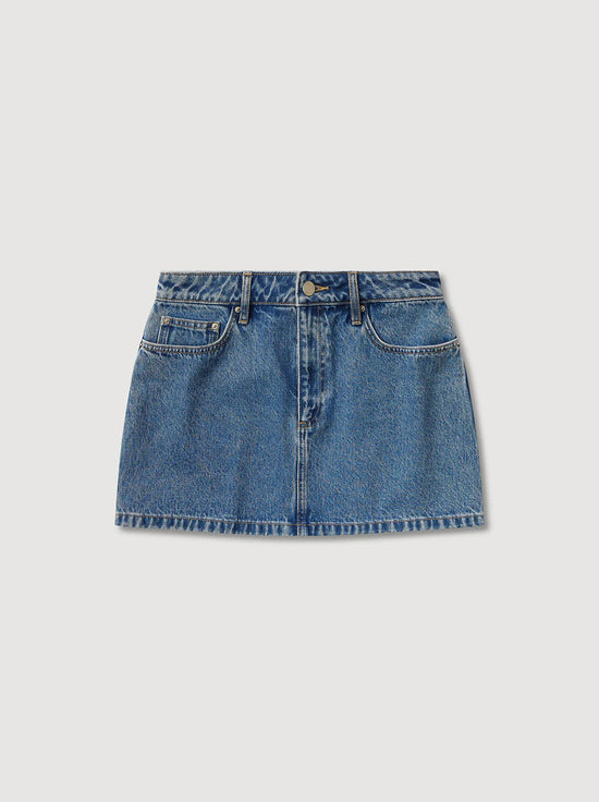 Assembly - Callista Denim Mini Skirt - Dark Stone