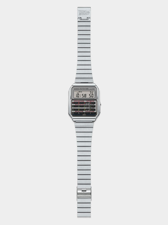 Casio - Back To The Future Digital Calculator Watch - Stainless Steel (CA500WEBF-1A)