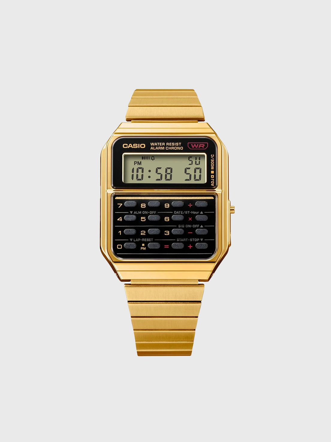 Casio - Calculator Watch - Gold (CA500WEG-1A)