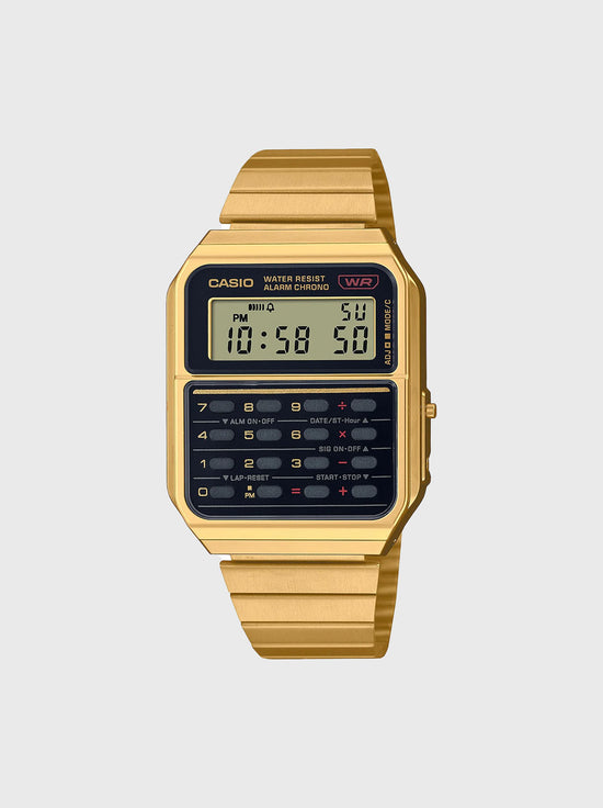 Casio - Calculator Watch - Gold (CA500WEG-1A)