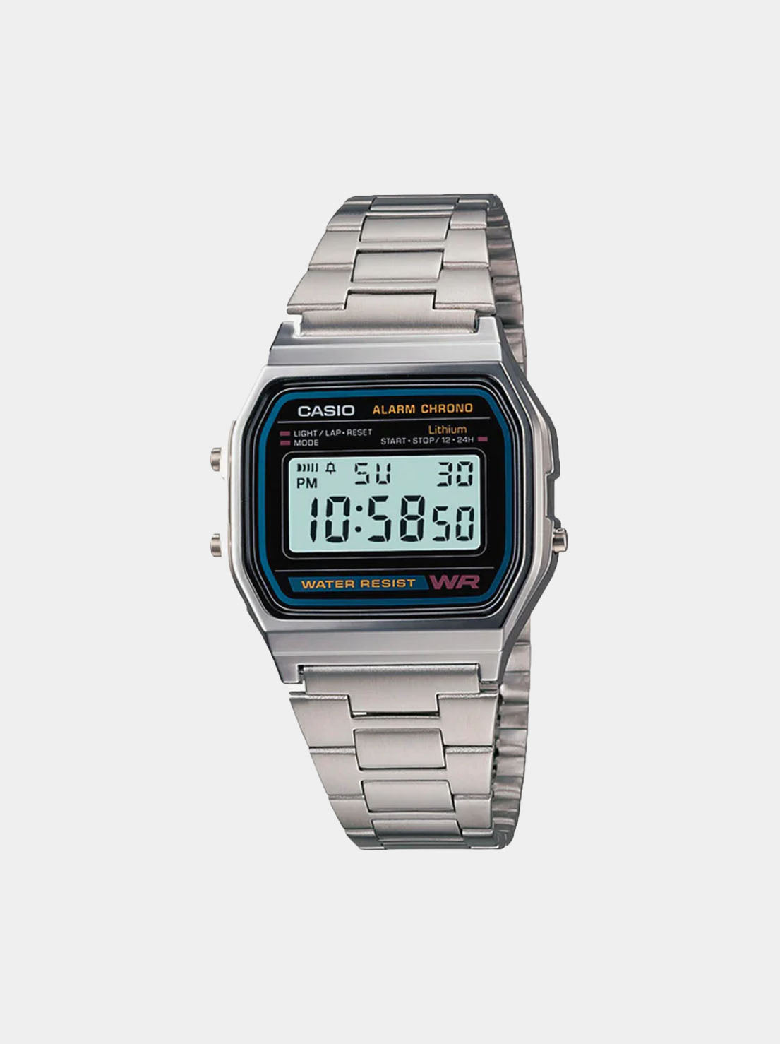 Casio - Classic Digital Watch - Silver (A158WA-1A)