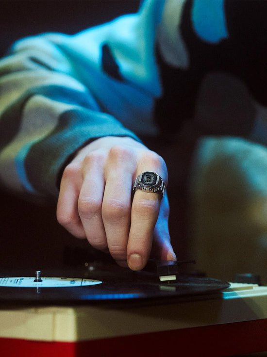 Casio - Digital Ring Watch - Silver (CRW001-1D)