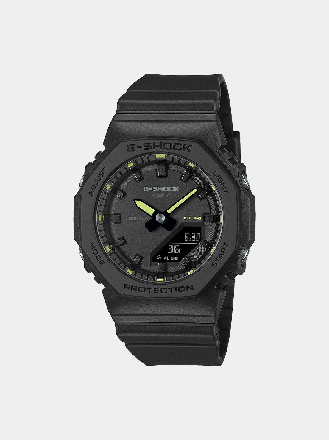 Casio - G Shock S Series Duo Sporty Accent Watch -Black Resin Band (GMAP2100SA-1A2)