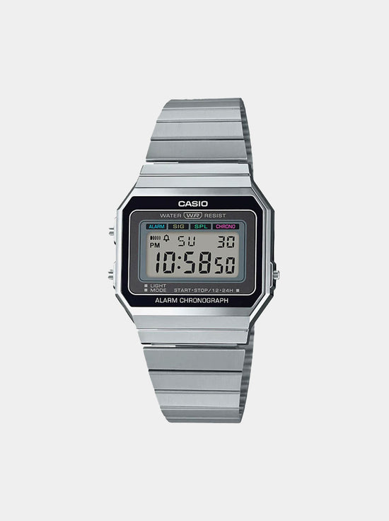 Casio - Mens Vintage Digital Watch - Silver (A700W-1A)