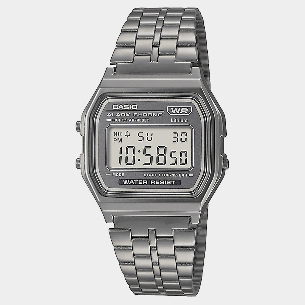 Casio - Vintage Digital Watch - Dark Grey/Black (A158WETB-1A)