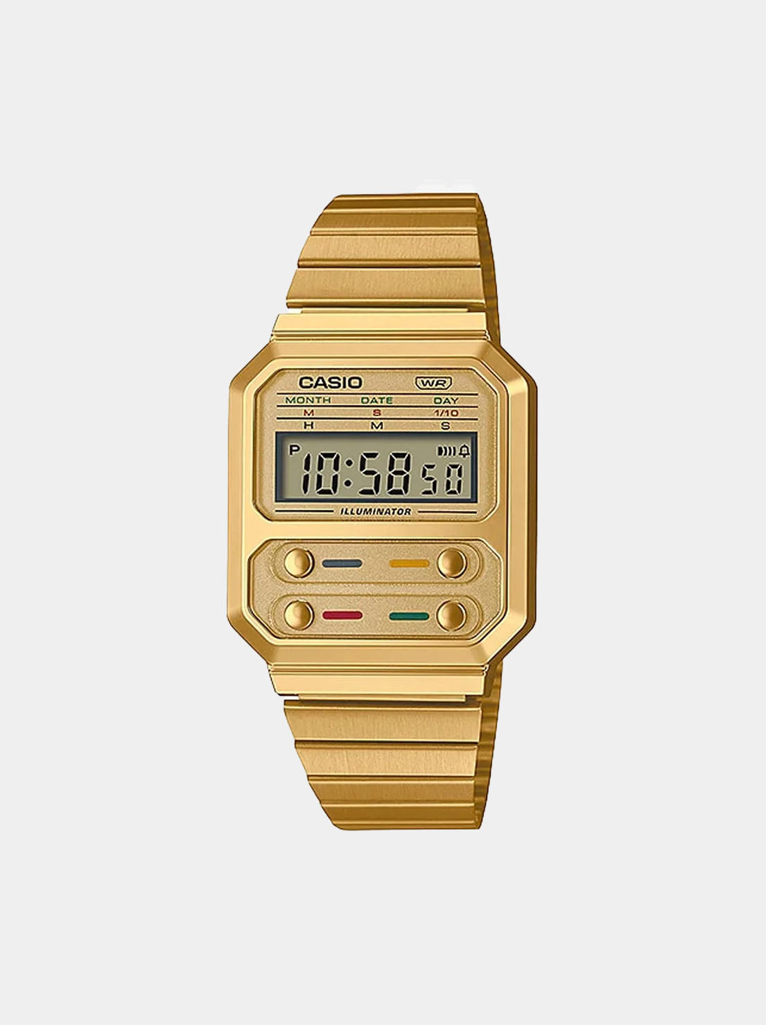 Casio - Vintage Digital Watch - Gold (A100WEG-9A)