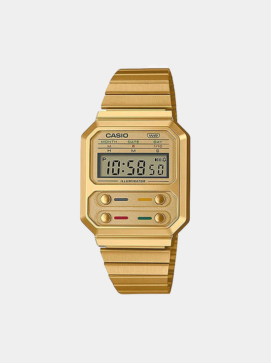 Casio - Vintage Digital Watch - Gold (A100WEG-9A)