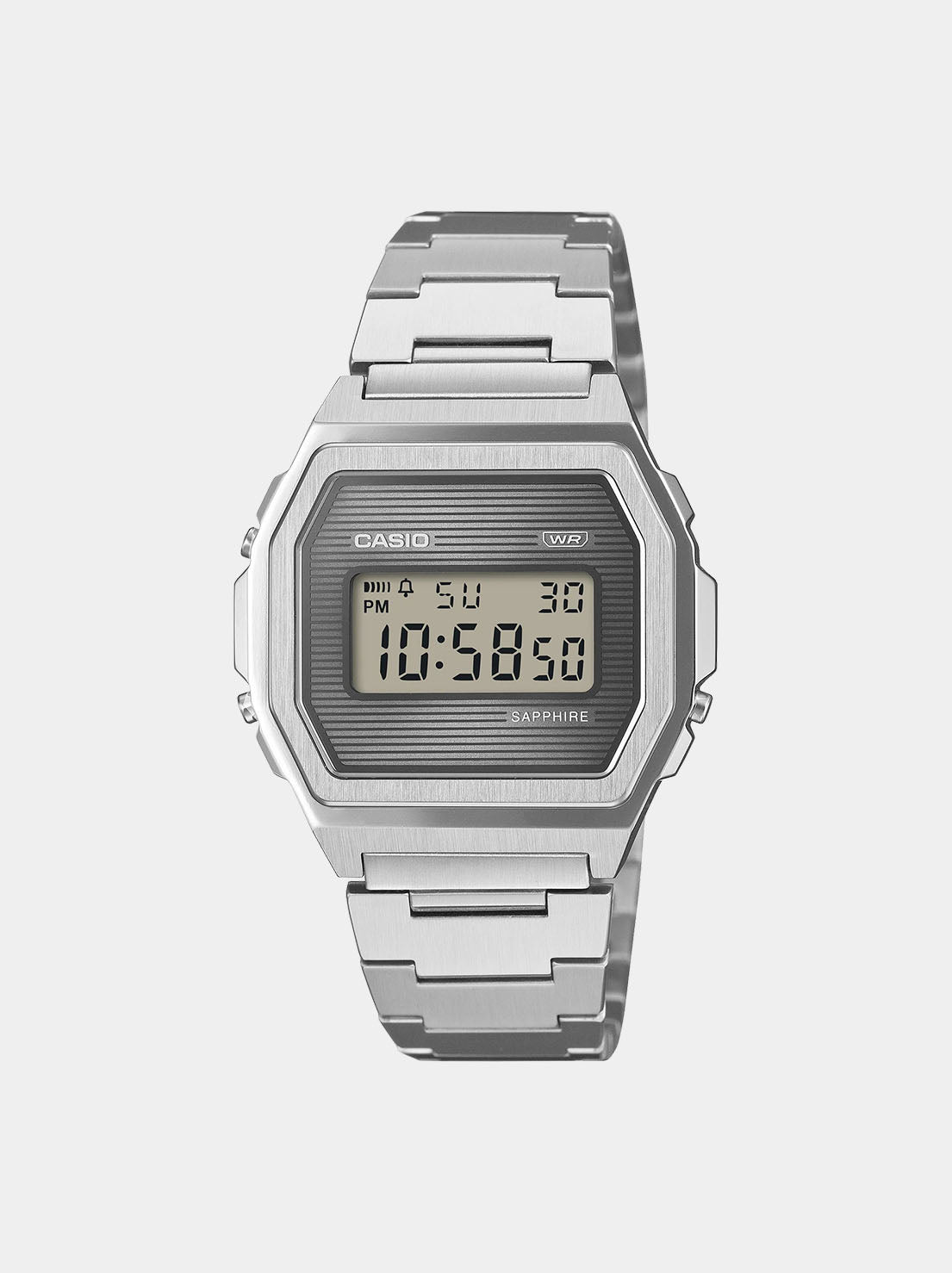 Casio - Vintage Digital Watch - Silver S/Steel (A1000SP-7D)