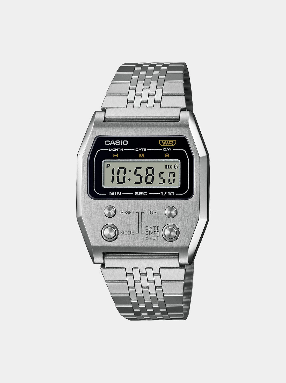 Casio - Vintage Digital Watch - Stainless Steel (A1100D-1D)