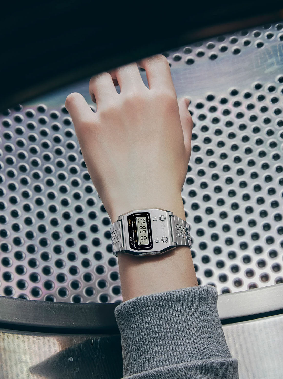 Casio - Vintage Digital Watch - Stainless Steel (A1100D-1D)
