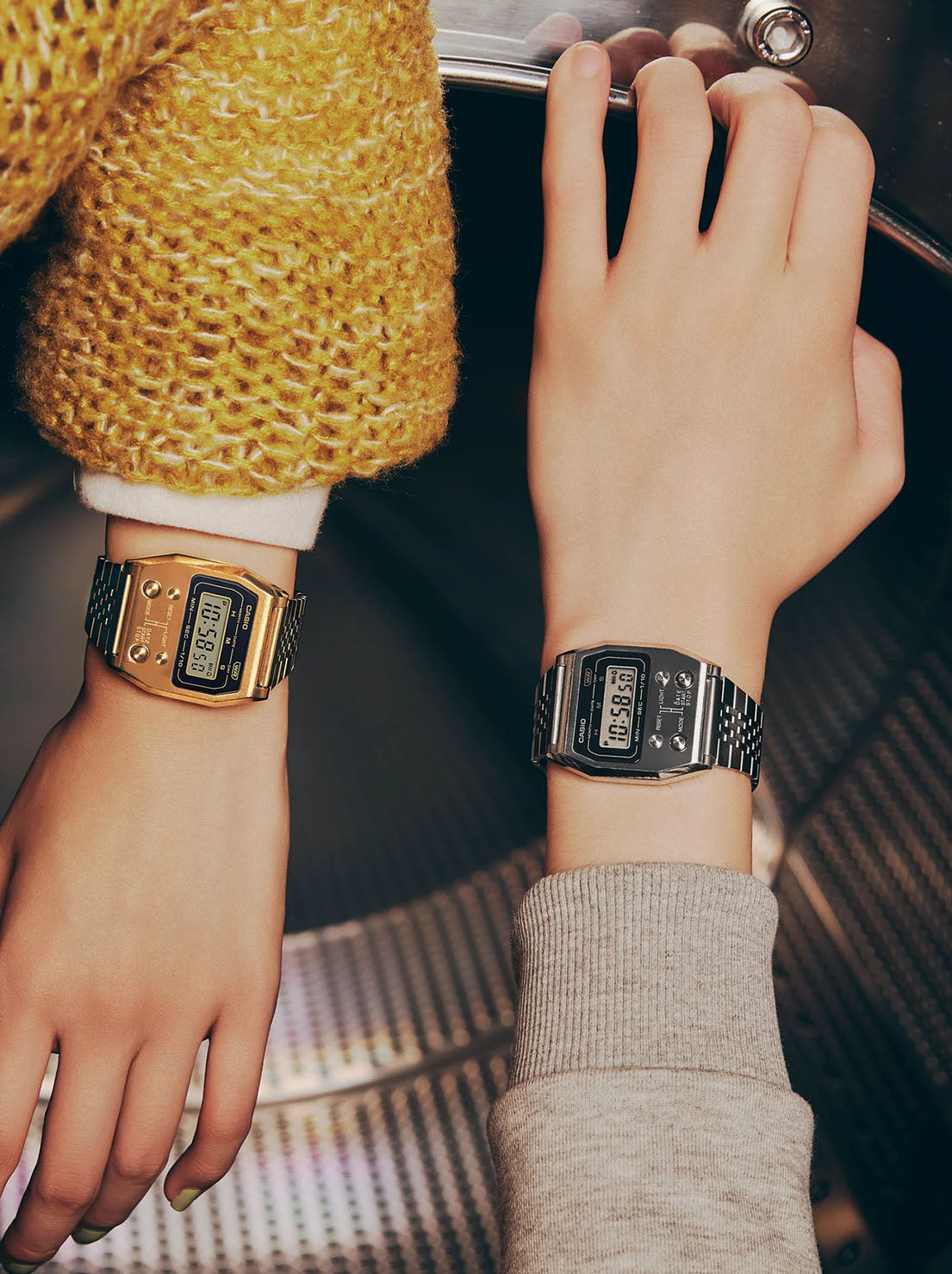 Casio - Vintage Digital Watch - Stainless Steel (A1100D-1D)