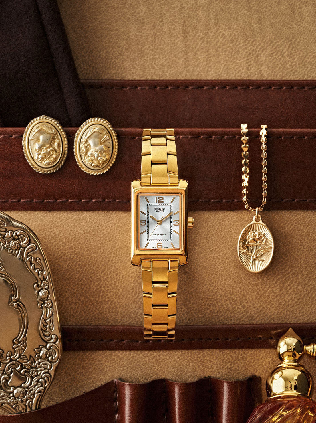 Casio - Vintage Gold Tone Analogue Watch - Gold (LTP1234PG-7A)