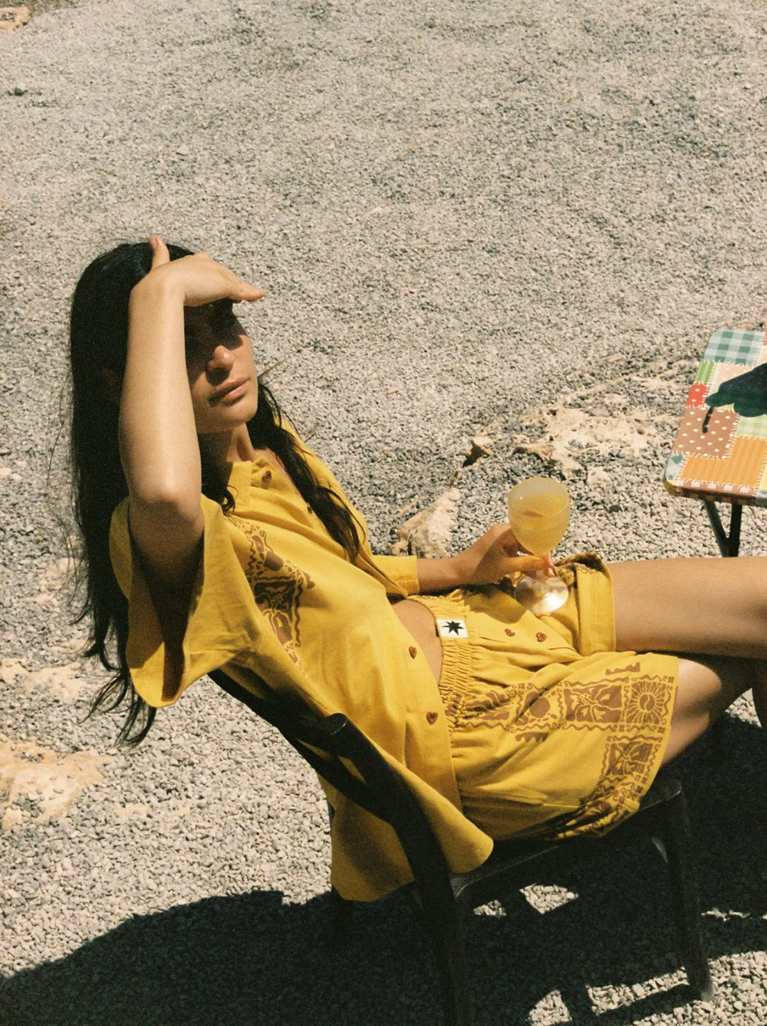 Ciao Ciao Vacation - Sun Crab Chica Boxer Short - Yellow