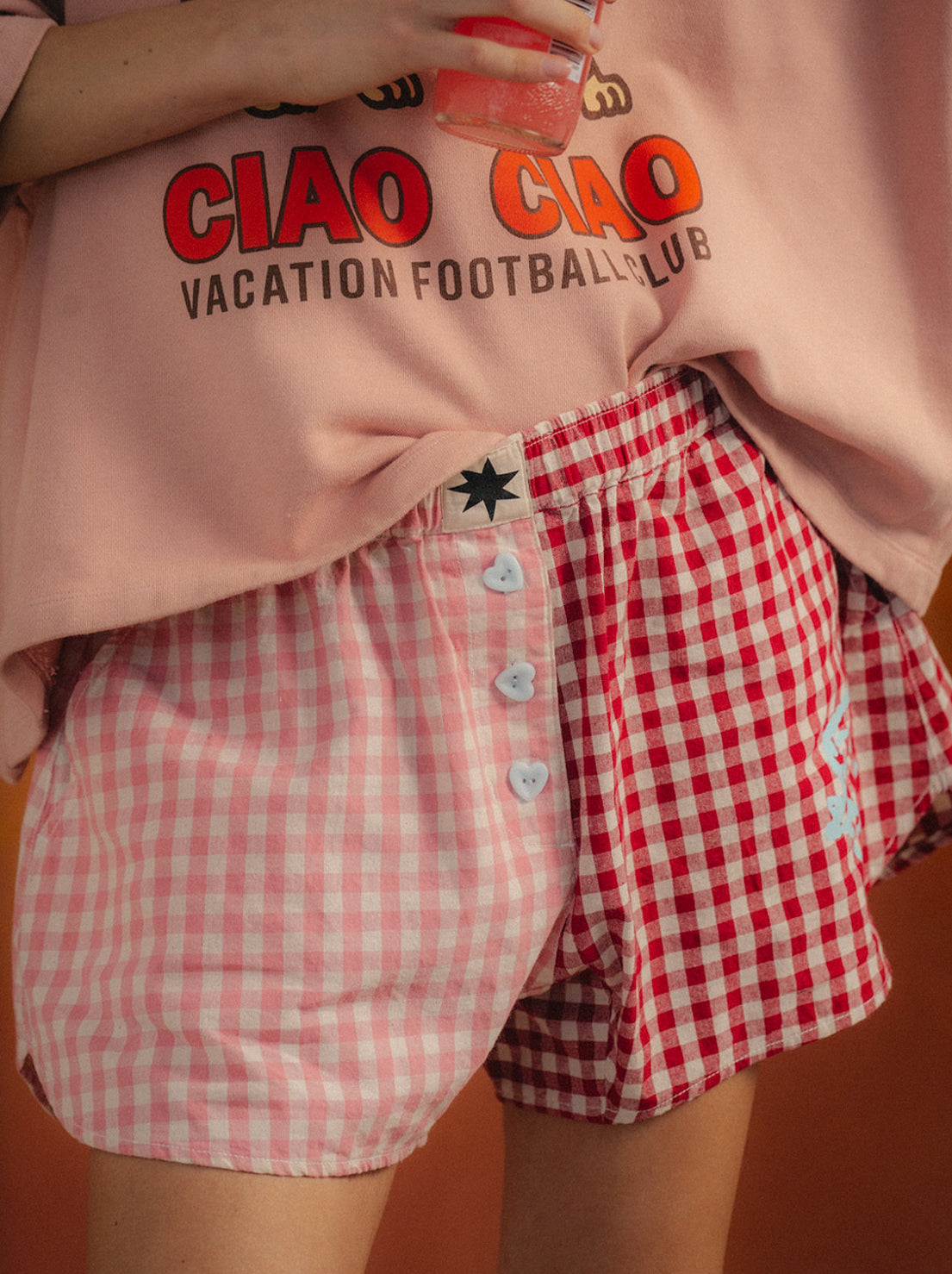 Ciao Ciao Vacation - Bloom Check Boxer Shorts