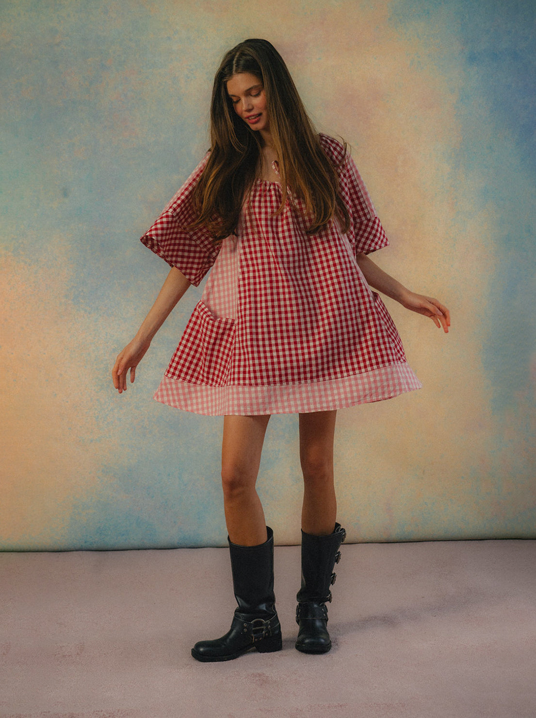 Ciao Ciao Vacation - Bloom Check Dress