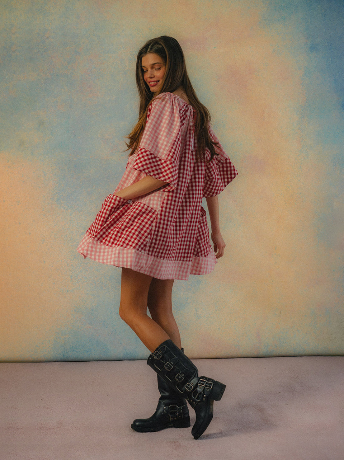Ciao Ciao Vacation - Bloom Check Dress