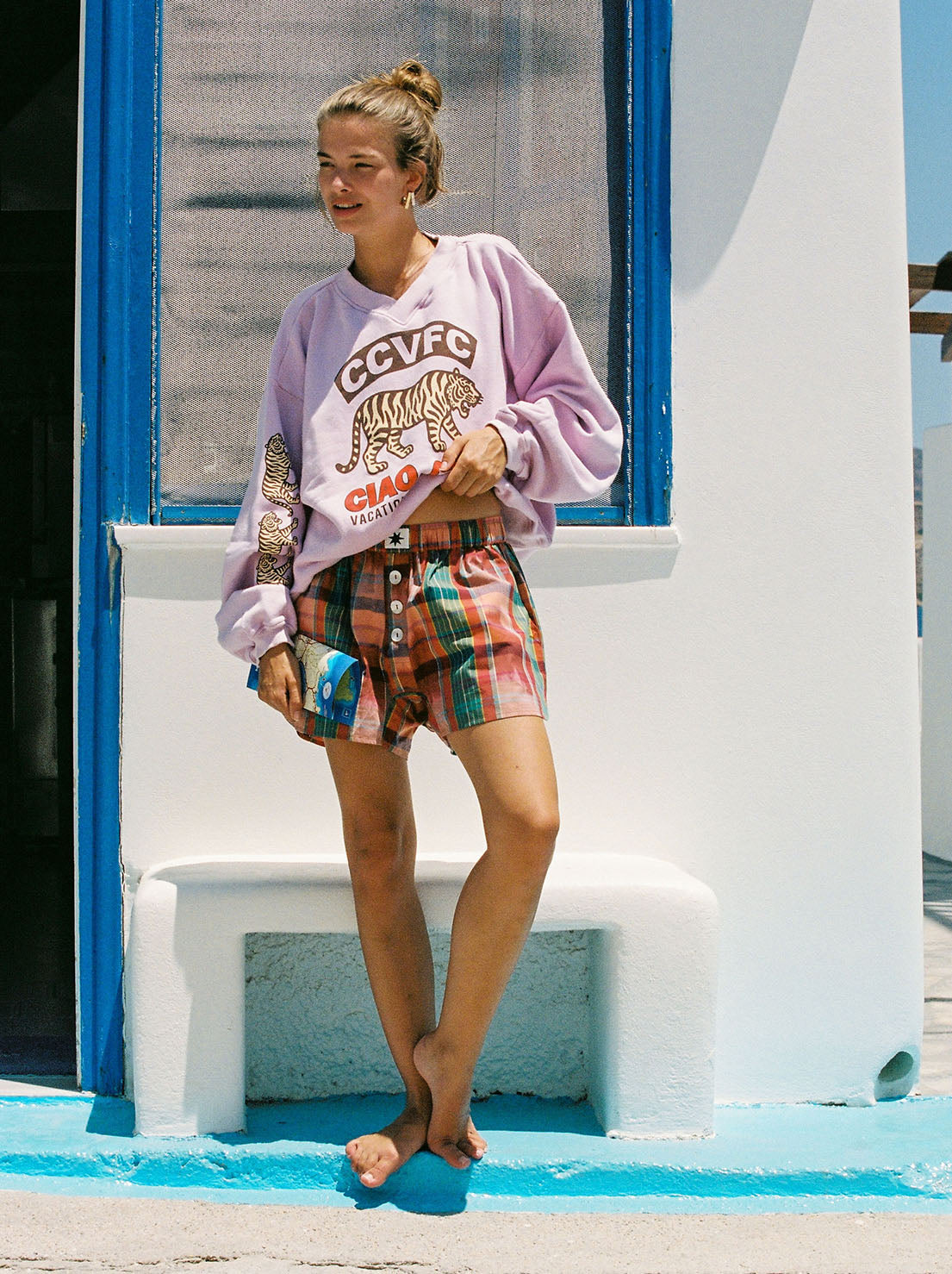 Ciao Ciao Vacation - CCVFC Tiger Sweater - Pink