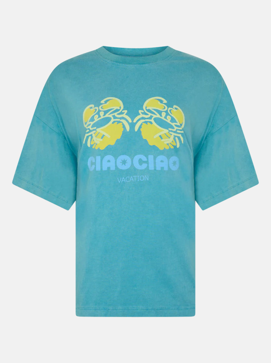 Ciao Ciao Vacation - Crab Core Tee - Coastal Water Blue