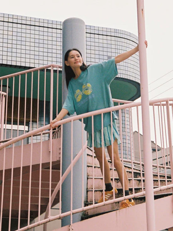 Ciao Ciao Vacation - Crab Core Tee - Coastal Water Blue