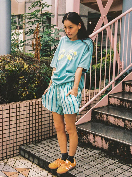 Ciao Ciao Vacation - Crab Core Tee - Coastal Water Blue