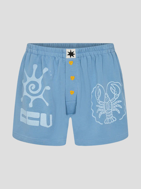 Ciao Ciao Vacation - Palm Bungalow Boxer Short - Blue