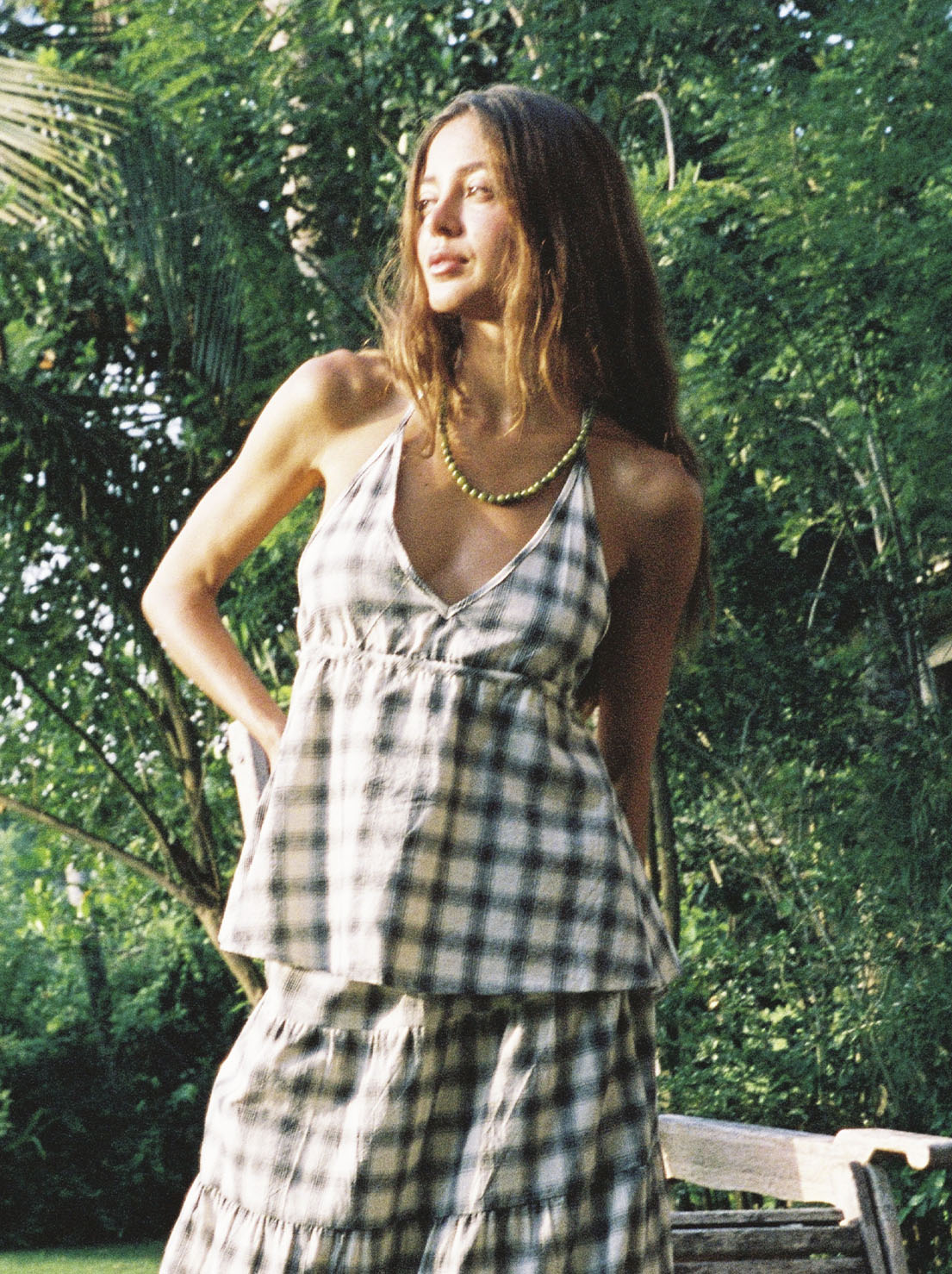 Ciao Ciao Vacation - Sonder Check Swing Top