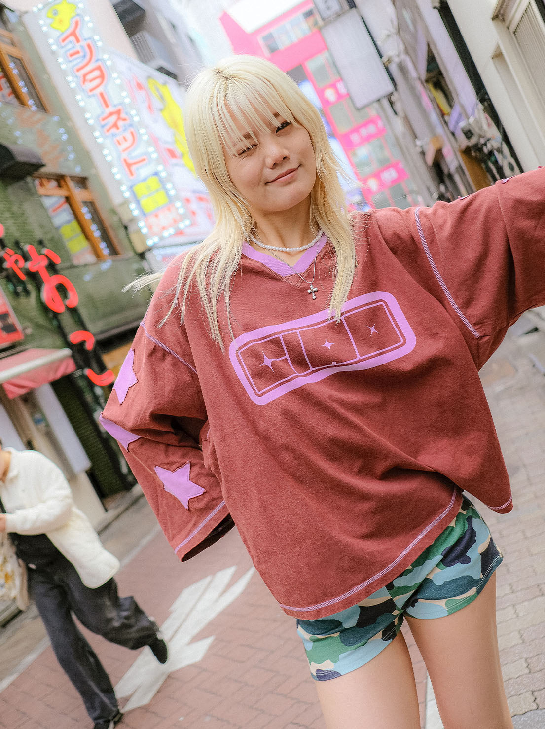 Ciao Ciao Vacation - Stars Speedway Long Sleeve Tee