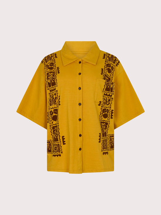 Ciao Ciao Vacation - Sun Crab Alexia Shirt - Yellow