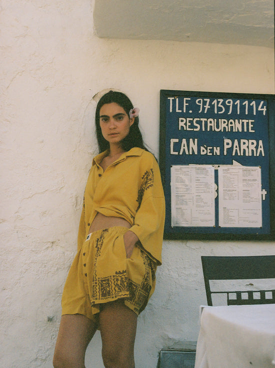 Ciao Ciao Vacation - Sun Crab Alexia Shirt - Yellow