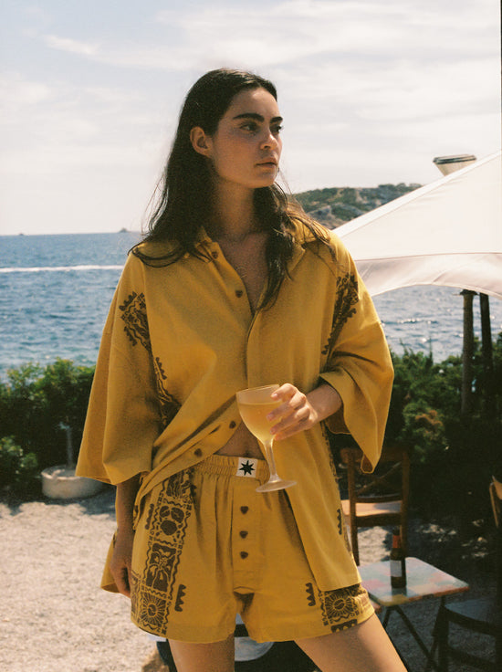 Ciao Ciao Vacation - Sun Crab Alexia Shirt - Yellow