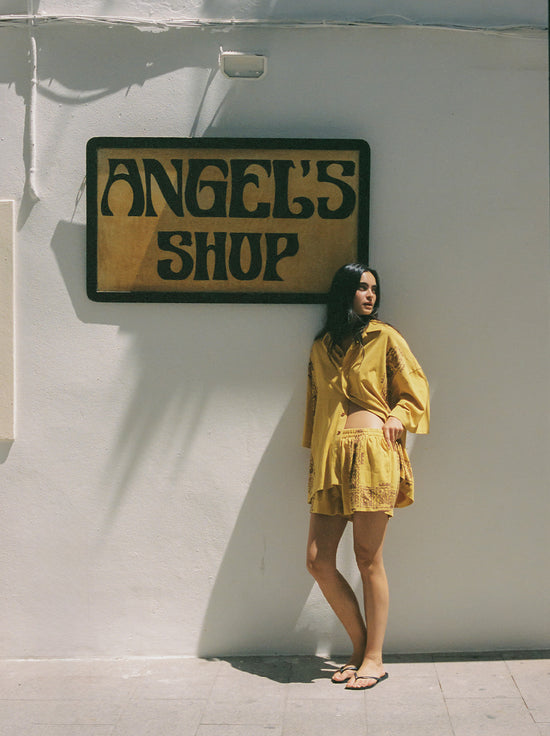 Ciao Ciao Vacation - Sun Crab Chica Boxer Short - Yellow