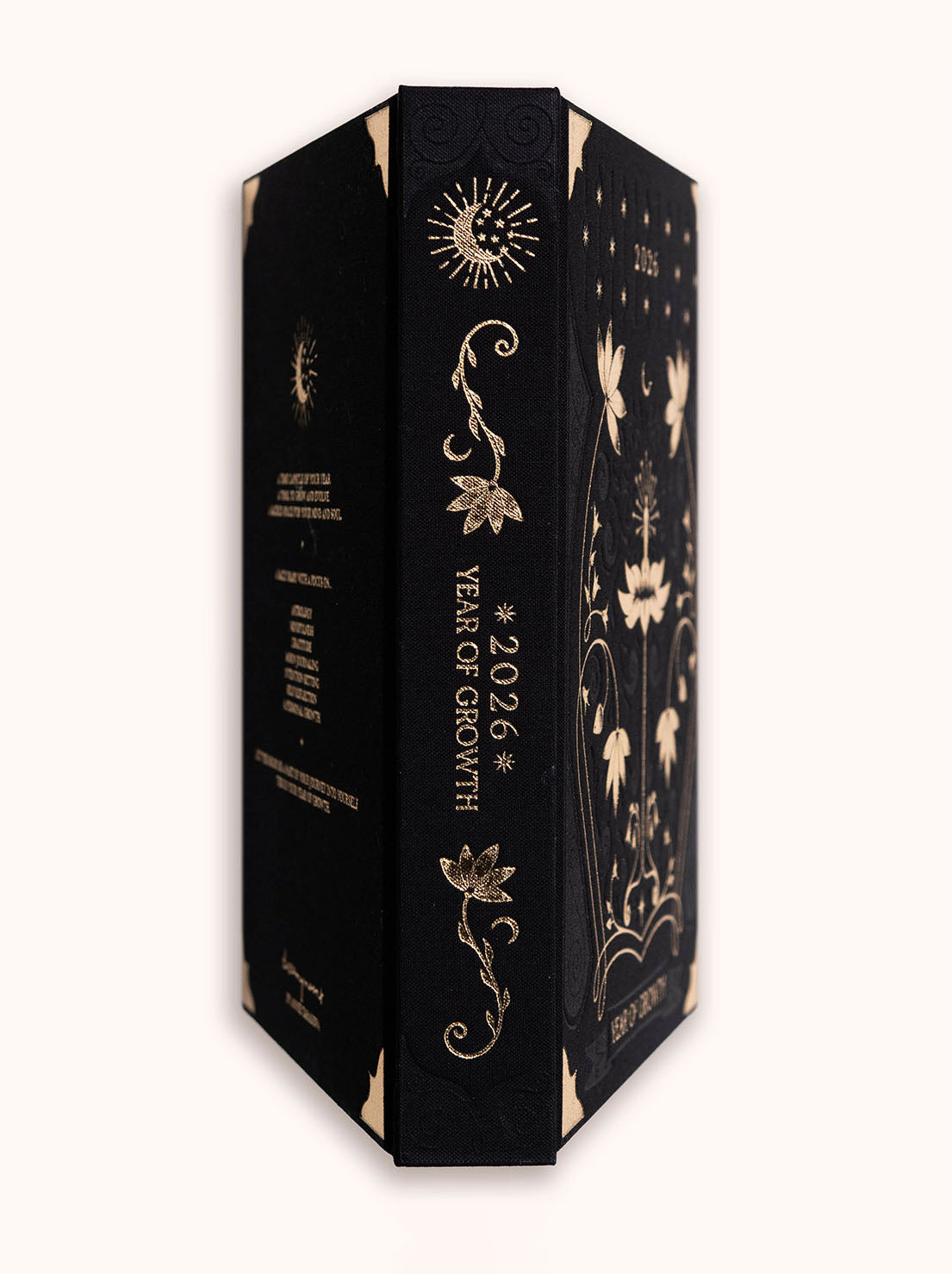 Dreamy Moons - 2026 Year of Growth Diary - Onyx Black