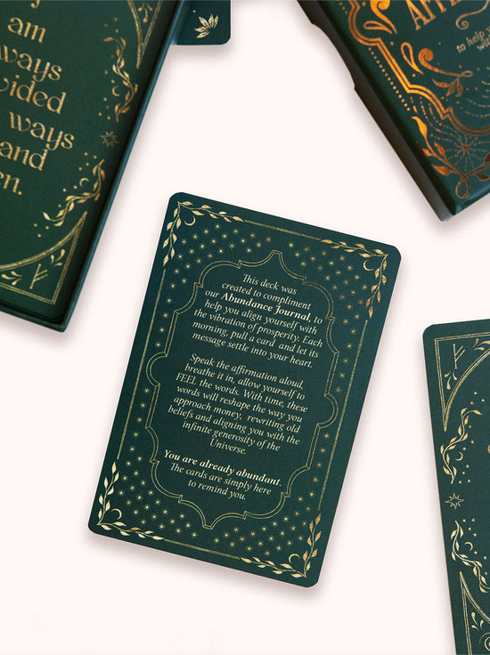 Dreamy Moons - Abundance Affirmation Cards