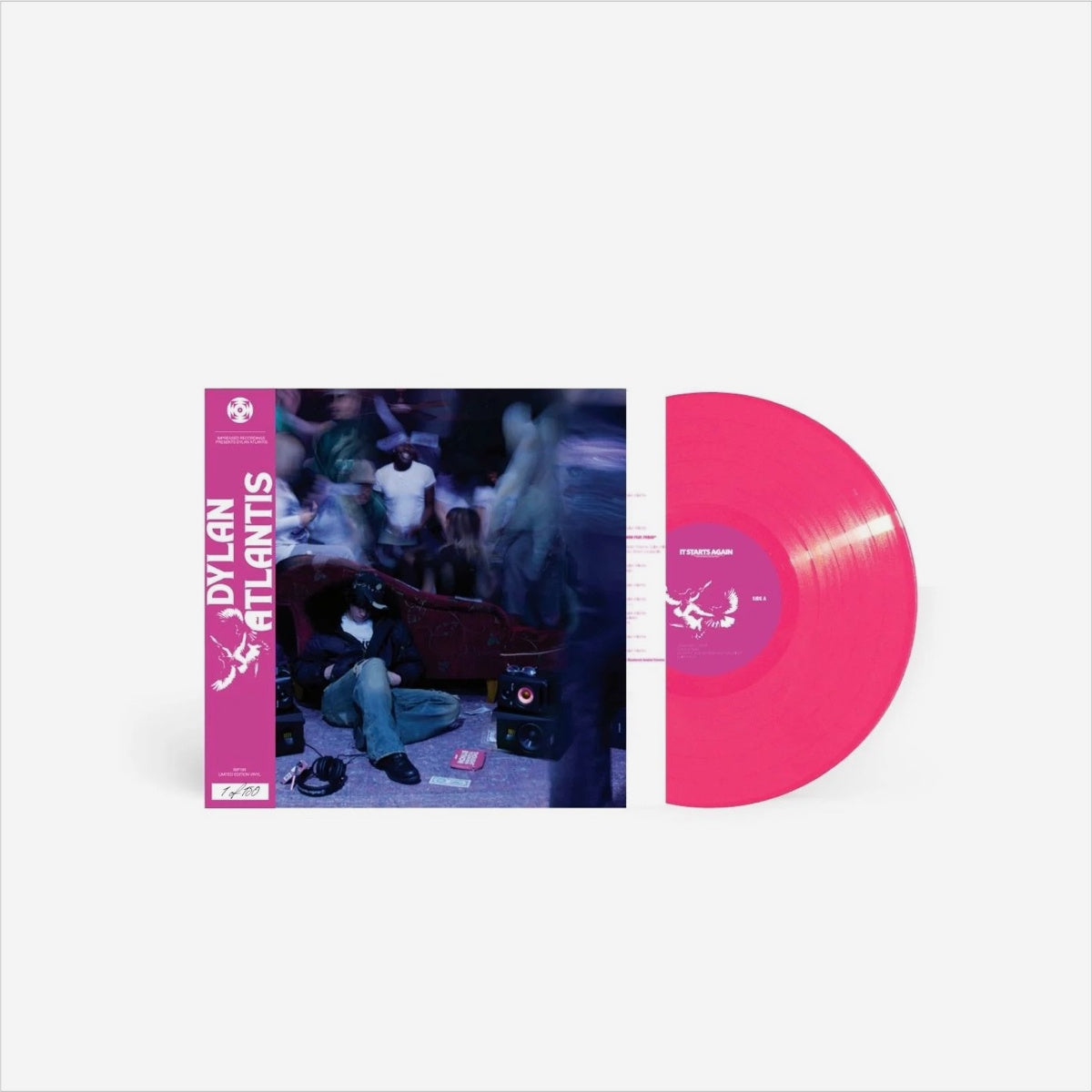 Dylan Atlantis - It Starts Again. LP [Hot Pink Vinyl]