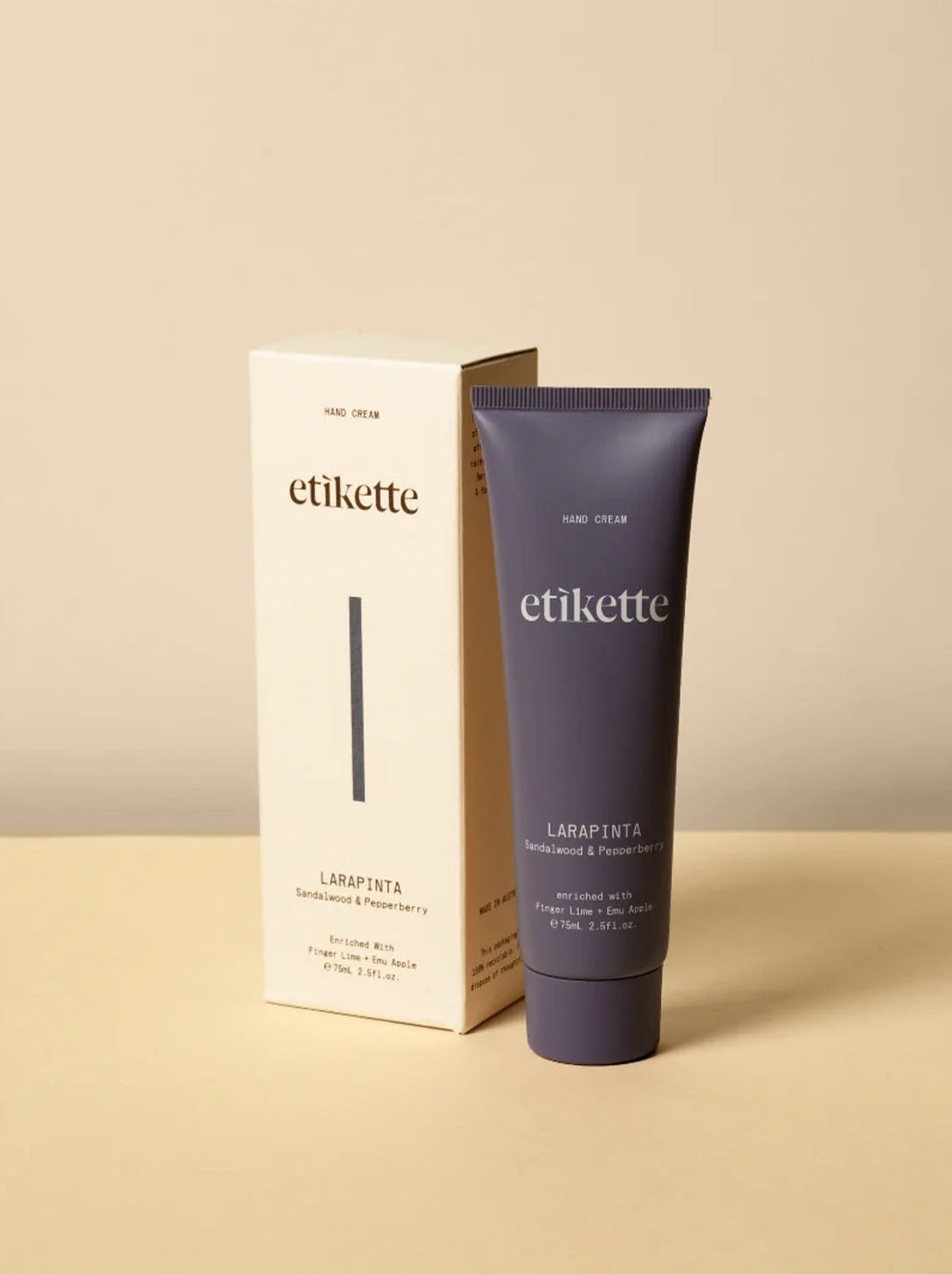Etikette - Hand Cream 75ml - Larapinta in Sandalwood & Pepperberry