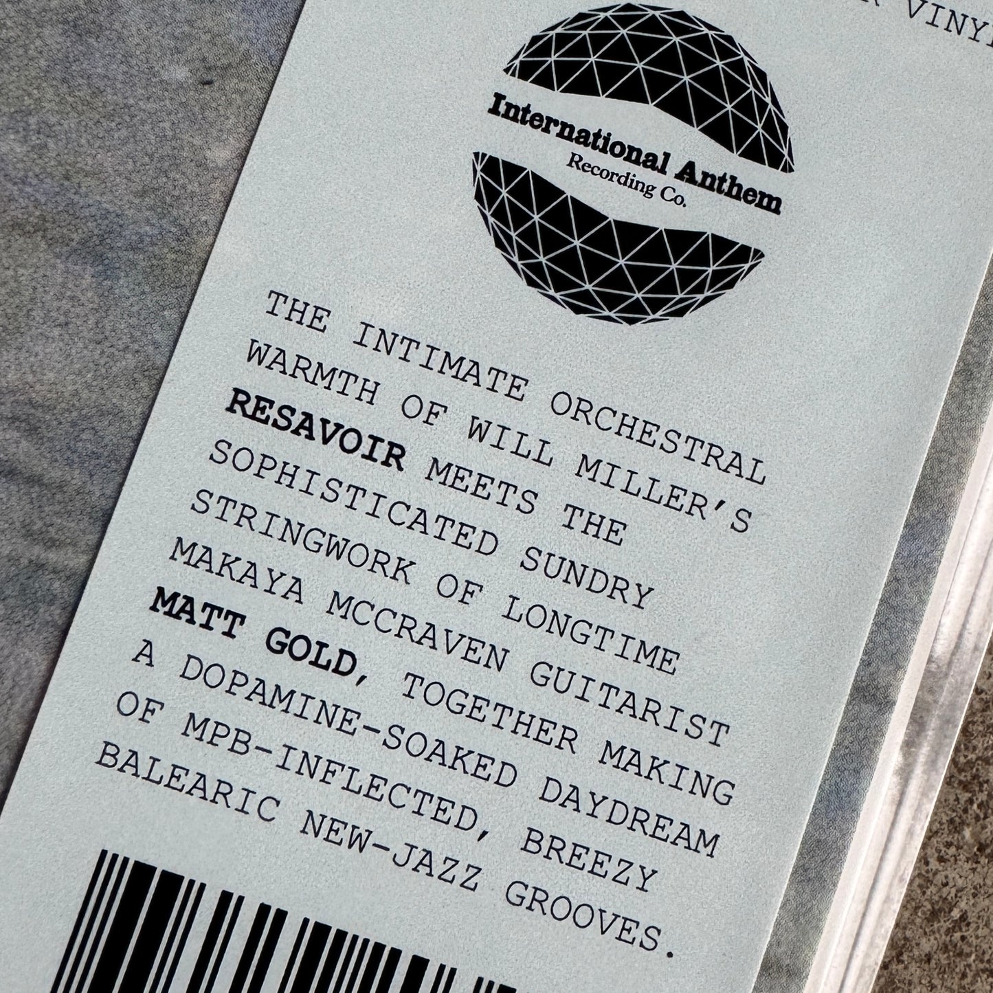 Resavoir & Matt Gold - Horizon. LP [Ltd Ed. Lake Glass Green Vinyl]