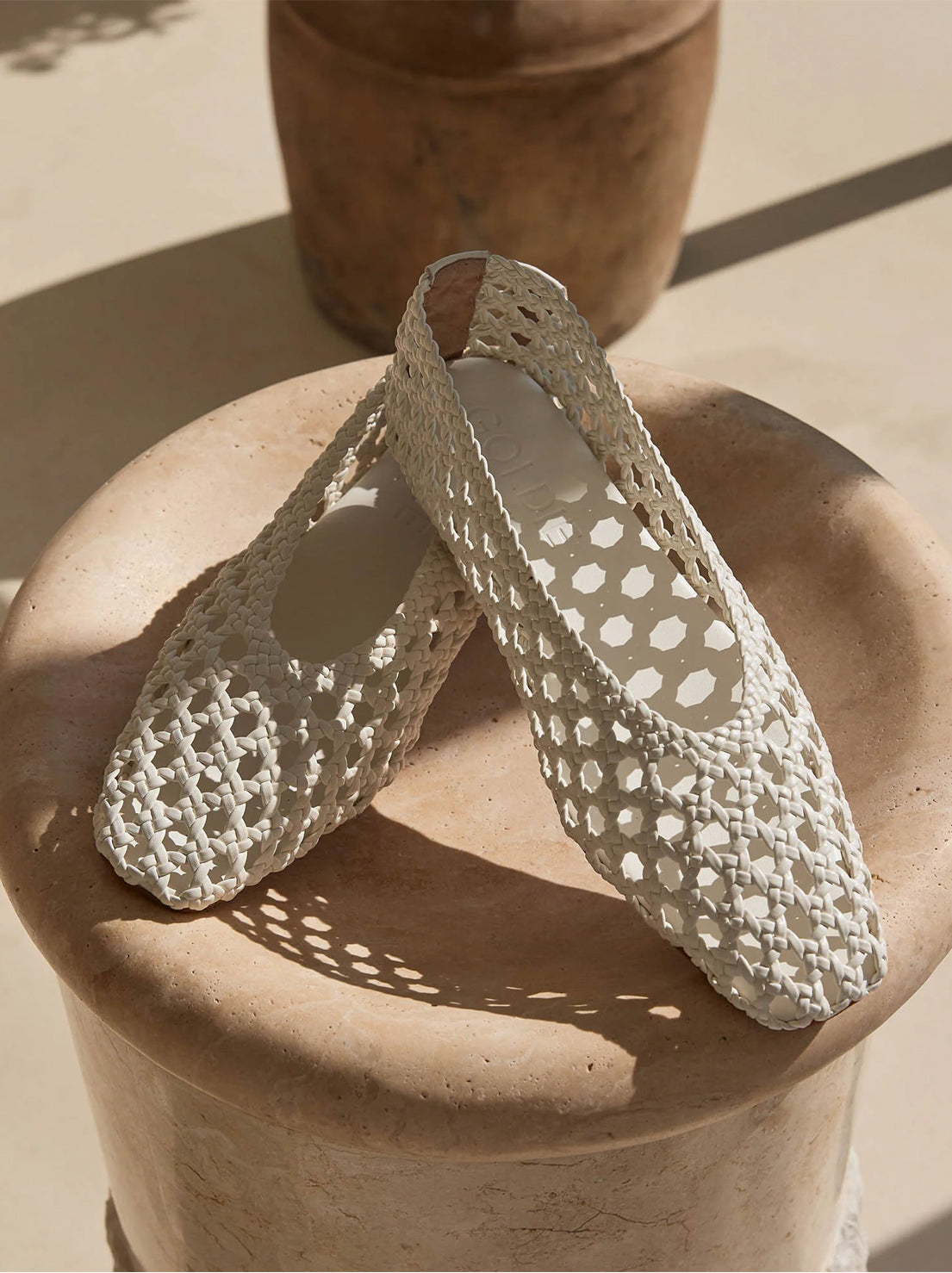 Goldie The Label - Cypress Ballet Flat - Vanilla