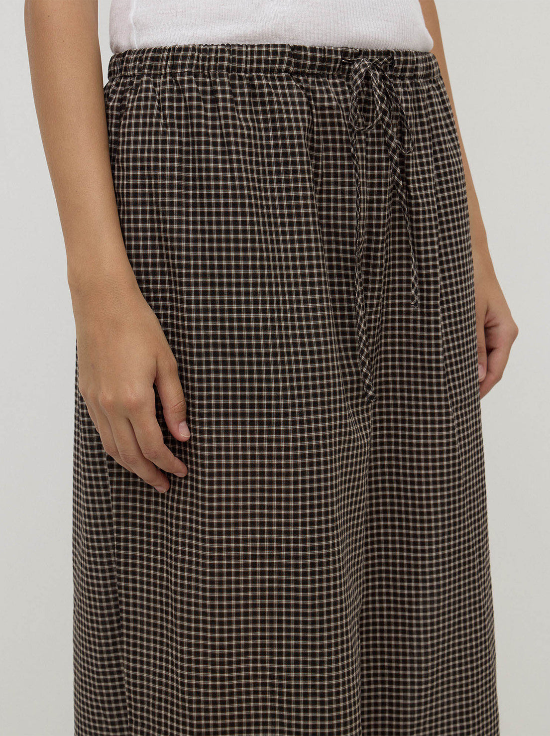 Assembly - Harriet Check Pant - Brown/Black