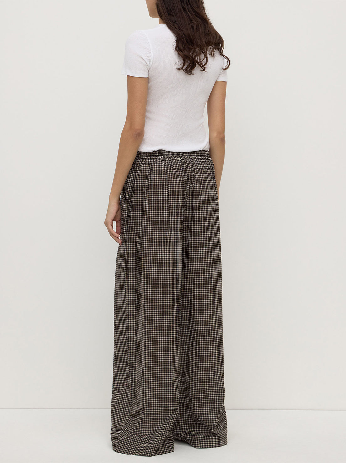 Assembly Label - Harriet Check Pant - Brown/Black