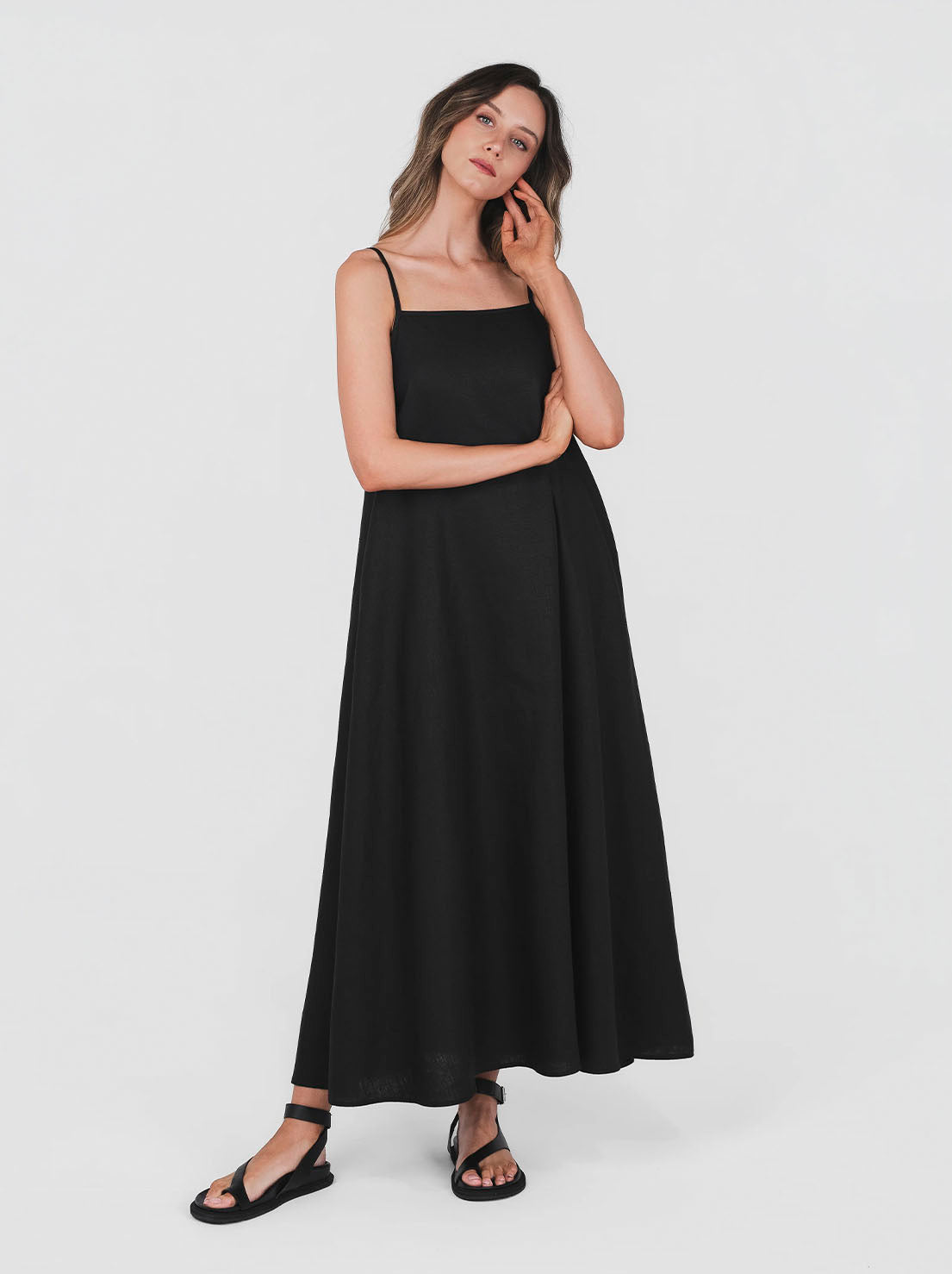 Hemp Clothing Australia - Cami Dress - Black
