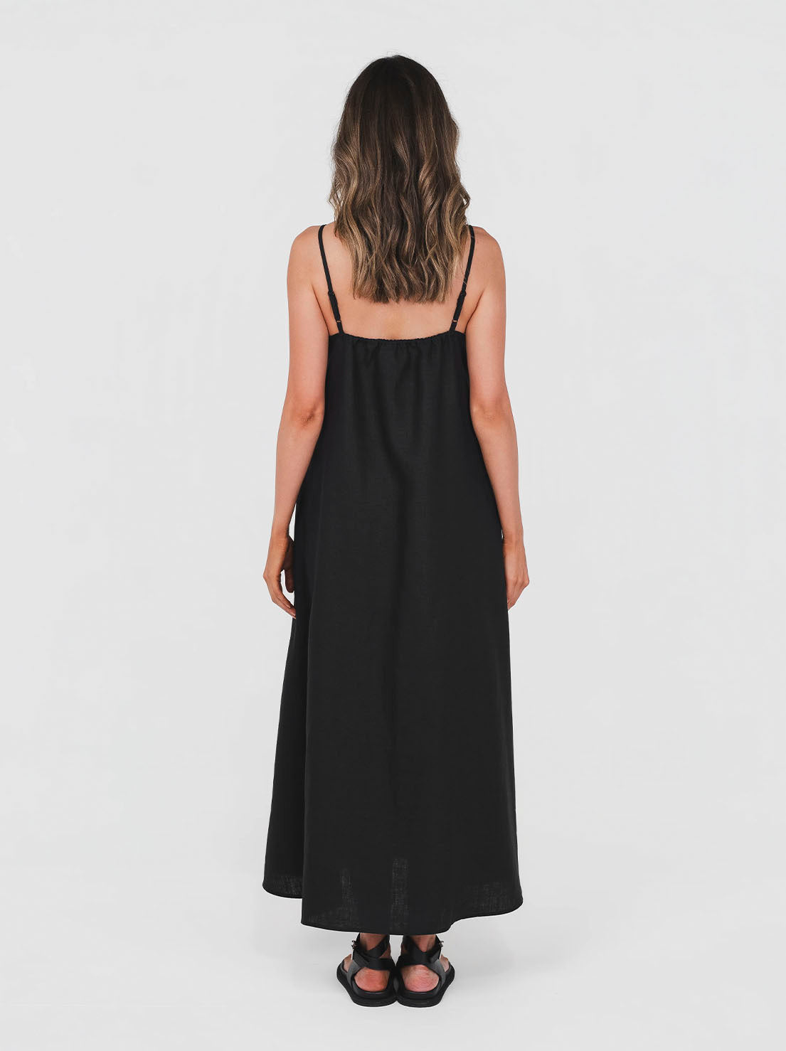 Hemp Clothing Australia - Cami Dress - Black